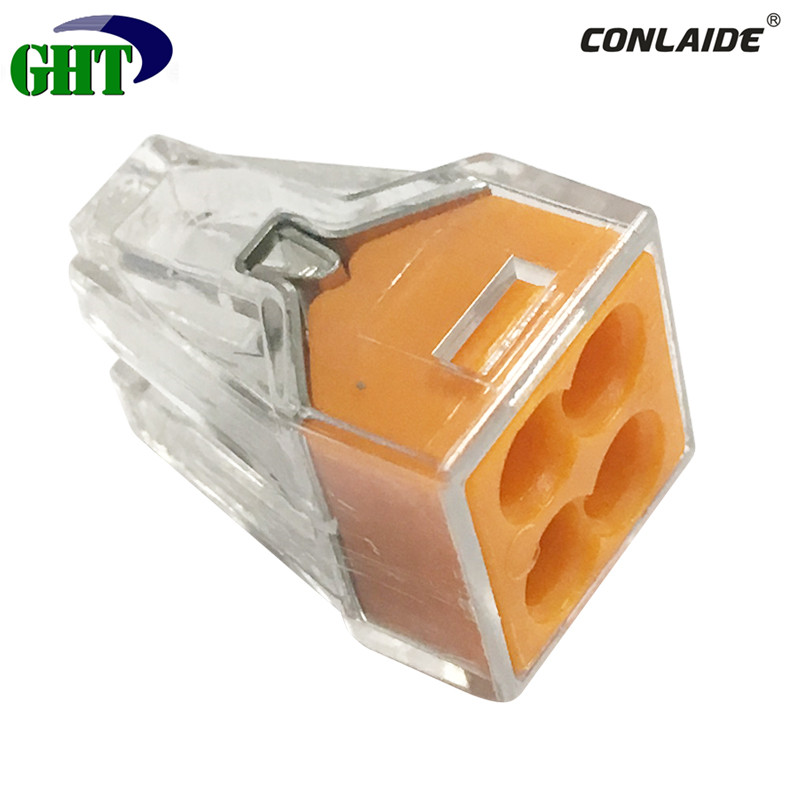 773-104  4 Pole Push Wire Connector